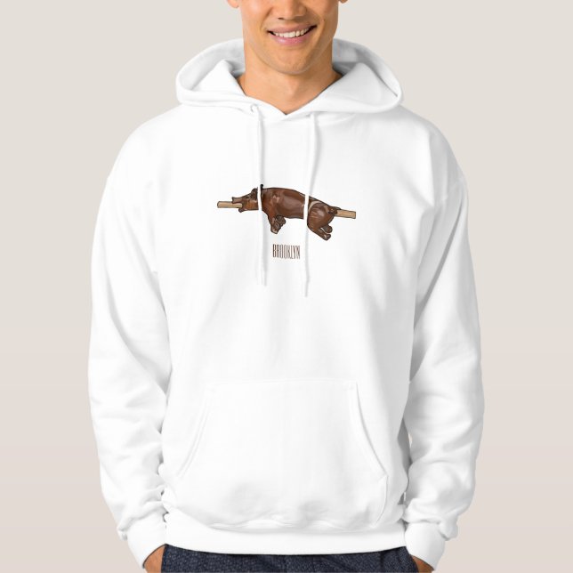 Sudadera Ilustracion de personalizado asado de cerdo / cerd (Anverso)