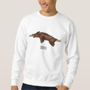 Sudadera Ilustracion de personalizado asado de cerdo / cerd