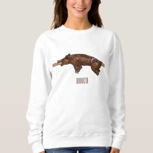 Sudadera Ilustracion de personalizado asado de cerdo / cerd