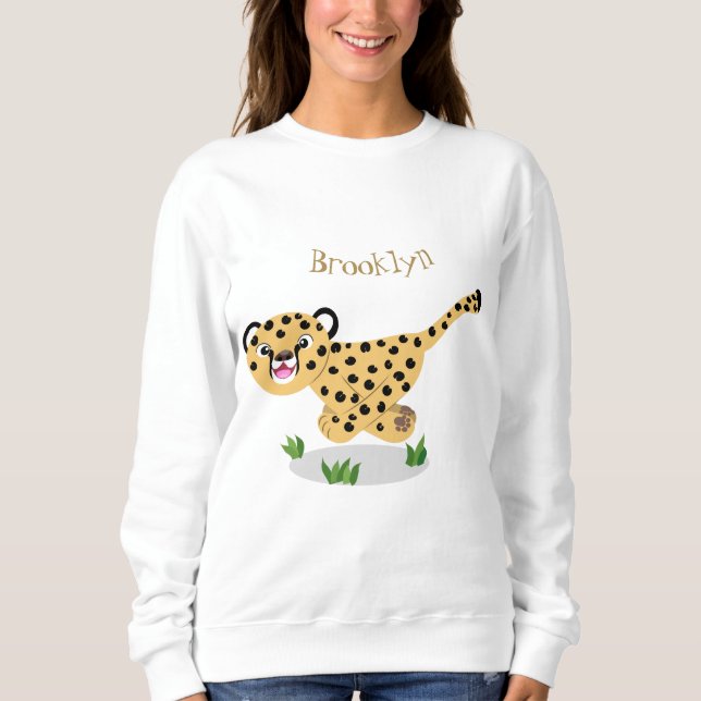 Sudadera Ilustracion de personalizado con queso lindo (Anverso)