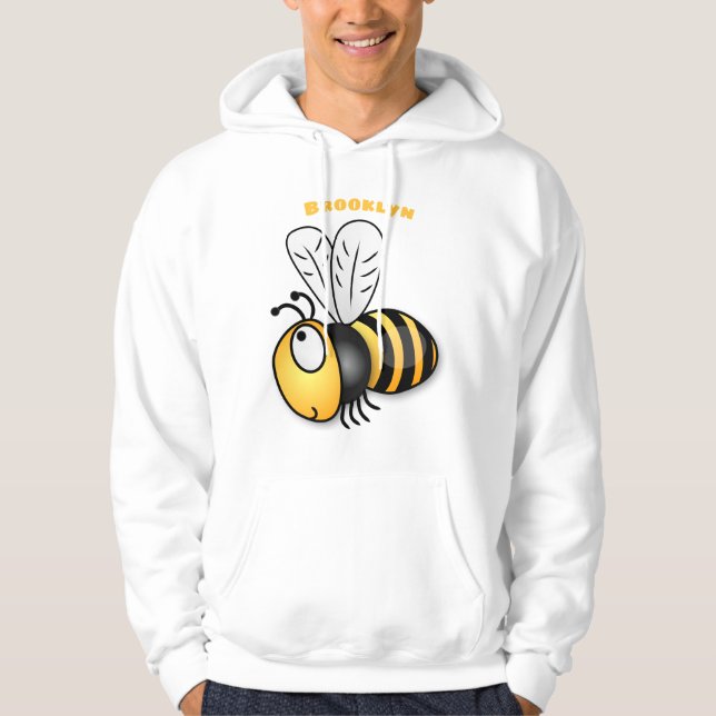Sudadera Ilustracion de personalizado de abejas alegres (Anverso)