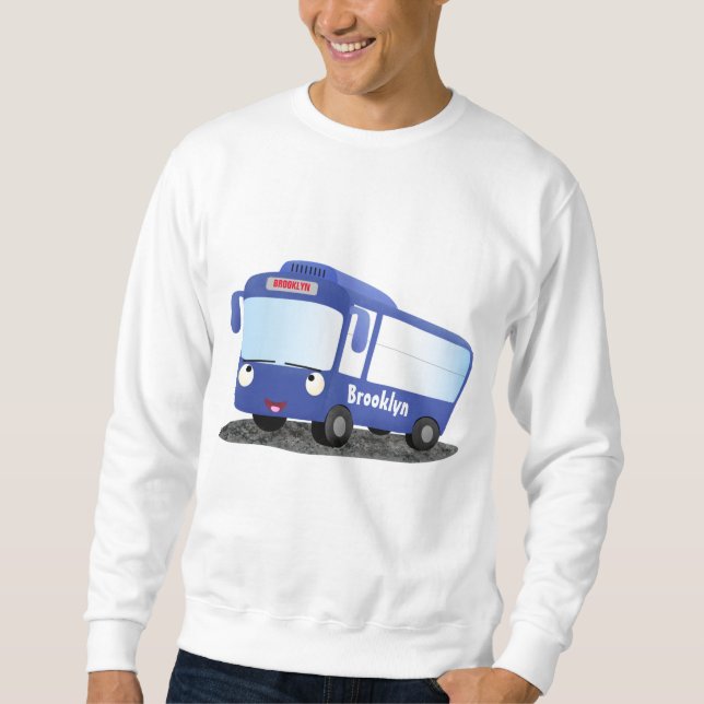 Sudadera Ilustracion de personalizado de autobús moderno az (Anverso)