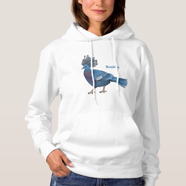 Sudadera Ilustracion de personalizado de ave de pichón coro (Anverso)