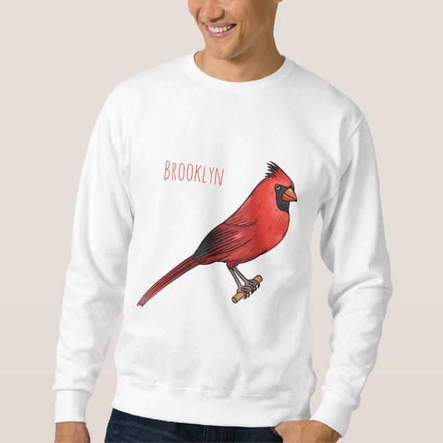 Sudadera Ilustracion de personalizado de aves cardinales de (Anverso)