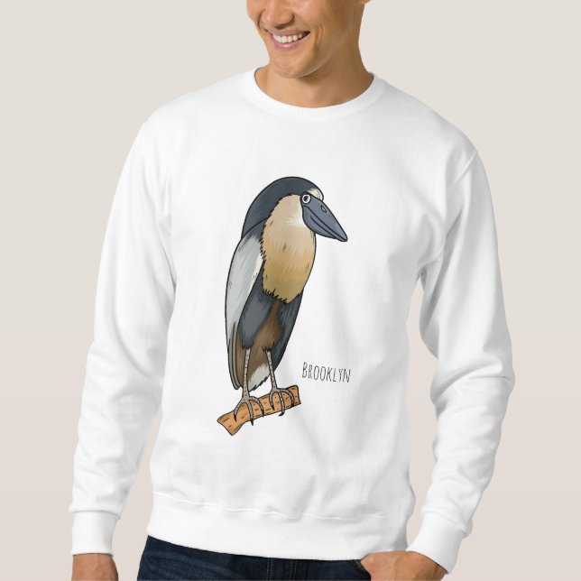 Sudadera Ilustracion de personalizado de aves de garza (Anverso)
