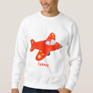 Sudadera Ilustracion de personalizado de avión rojo con vue