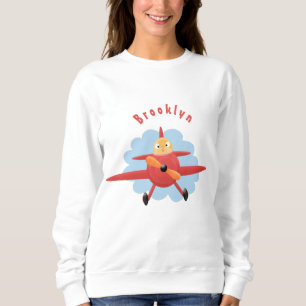 Sudadera Ilustracion de personalizado de avión rojo que vue