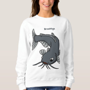 Sudadera Ilustracion de personalizado de bagre cúbico