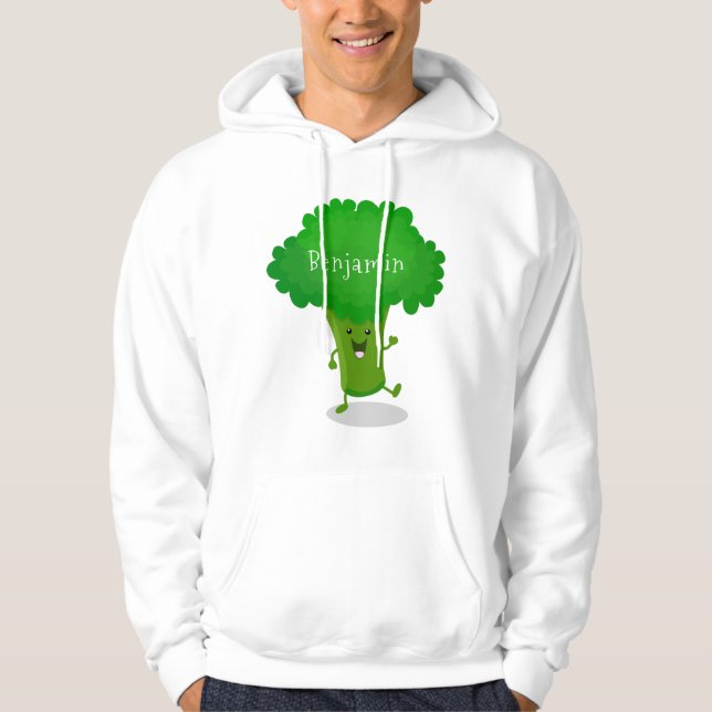 Sudadera Ilustracion de personalizado de brócoli de baile c (Anverso)