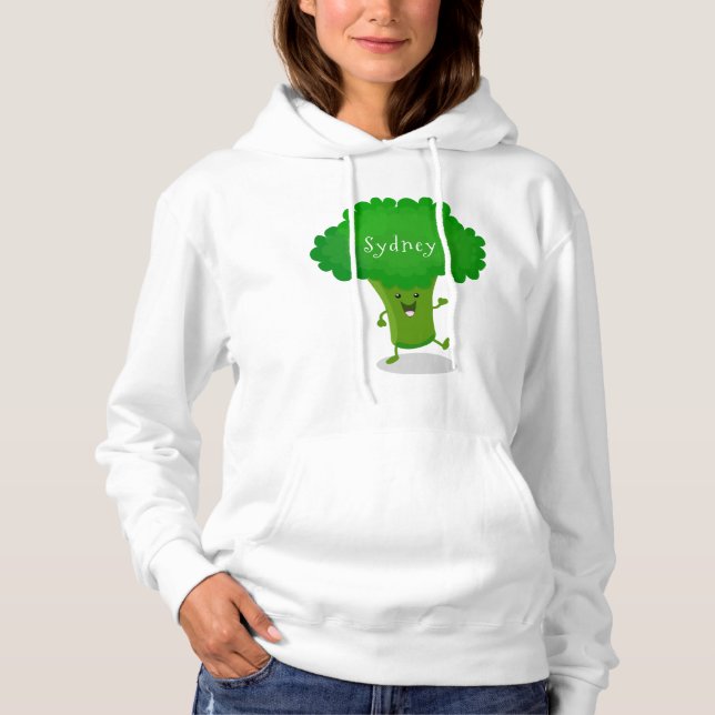 Sudadera Ilustracion de personalizado de brócoli de baile c (Anverso)