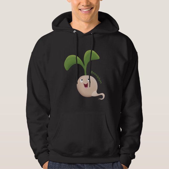 Sudadera Ilustracion de personalizado de brote de semillas  (Anverso)