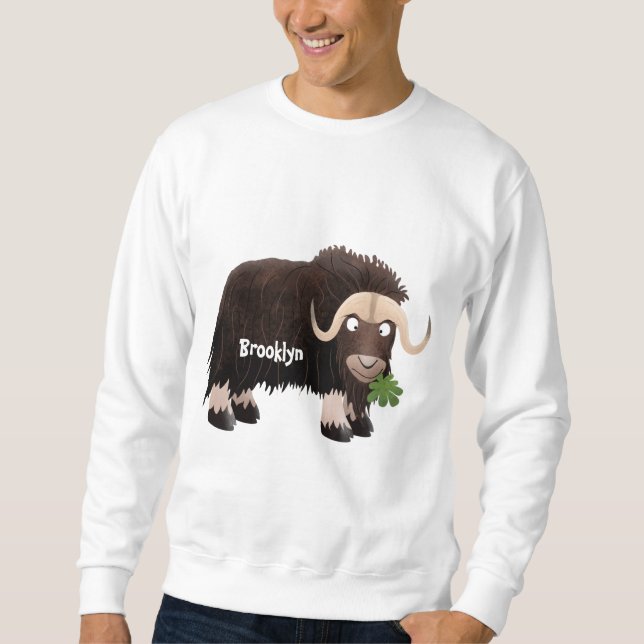 Sudadera Ilustracion de personalizado de buey hongo (Anverso)