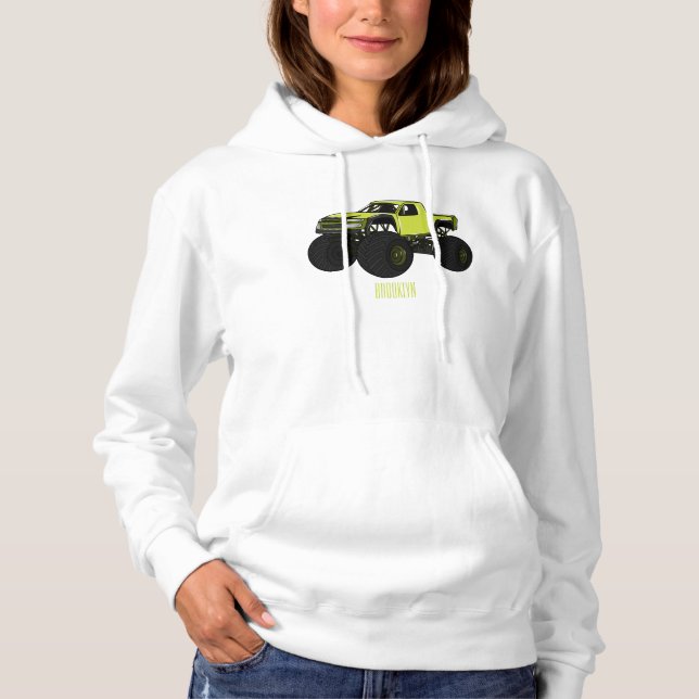 Sudadera Ilustracion de personalizado de camión de monstruo (Anverso)