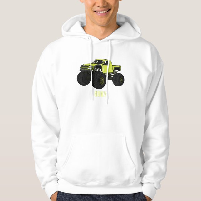Sudadera Ilustracion de personalizado de camión de monstruo (Anverso)