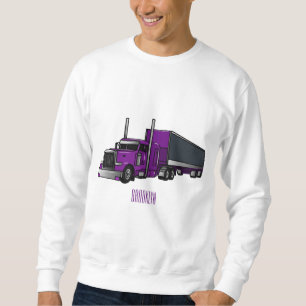 Sudadera Ilustracion de personalizado de camiones semirremo