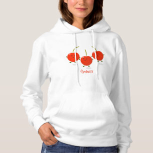 Sudadera Ilustracion de personalizado de cerezas rojas de s