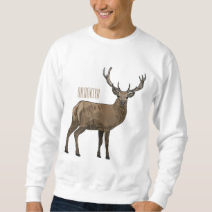 Sudadera Ilustracion de personalizado de ciervos