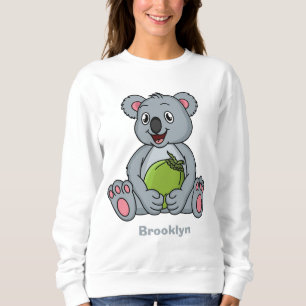 Sudadera Ilustracion de personalizado de coco y koala cuta
