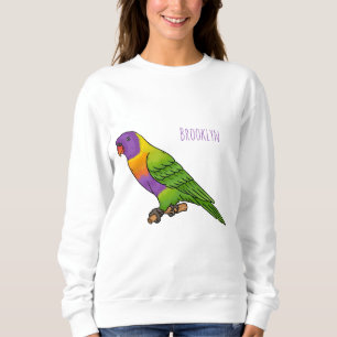 Sudadera Ilustracion de personalizado de cocodrilo arcoiris