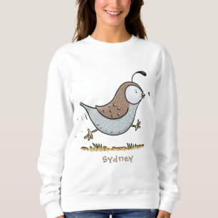 Sudadera Ilustracion de personalizado de codorniz de califo