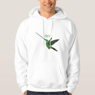 Sudadera Ilustracion de personalizado de colibrí con moto d