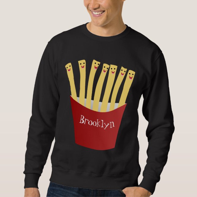 Sudadera Ilustracion de personalizado de comida rápida de p (Anverso)