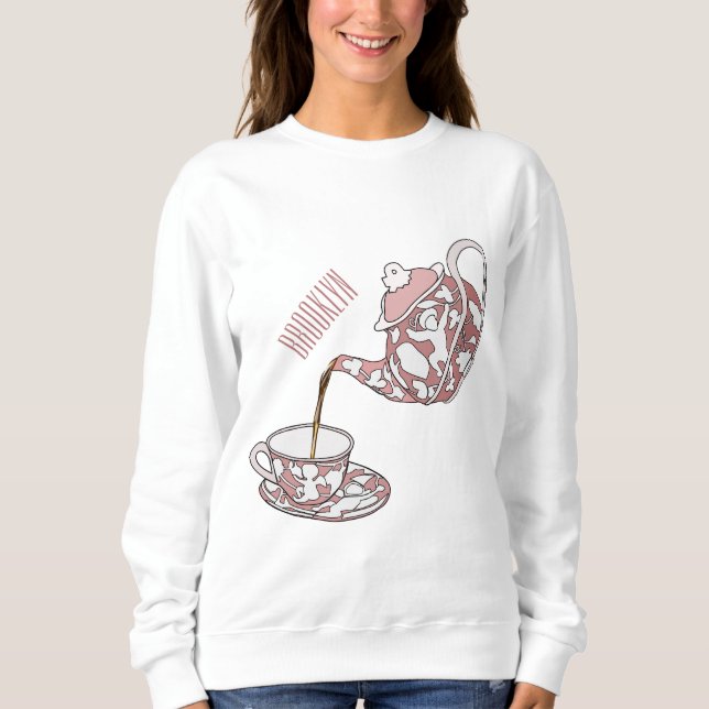 Sudadera Ilustracion de personalizado de conjunto de equipo (Anverso)