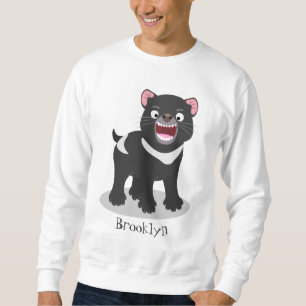 Sudadera Ilustracion de personalizado de demonio de Tasmani