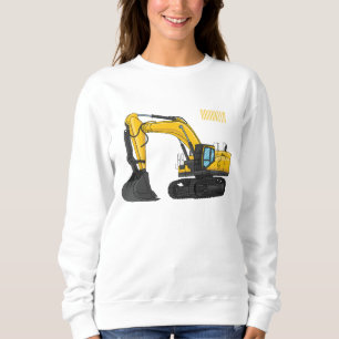 Sudadera Ilustracion de personalizado de excavadora de rast