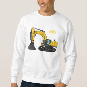 Sudadera Ilustracion de personalizado de excavadora de rast