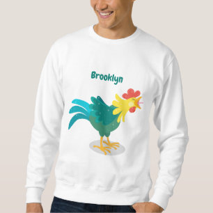 Sudadera Ilustracion de personalizado de gallo de entrego g