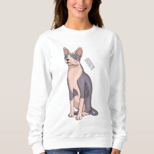 Sudadera Ilustracion de personalizado de gatos Sfinx