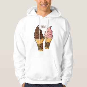 Sudadera Ilustracion de personalizado de helado de cono