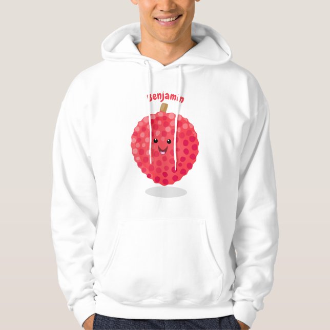 Sudadera Ilustracion de personalizado de linché rosado (Anverso)
