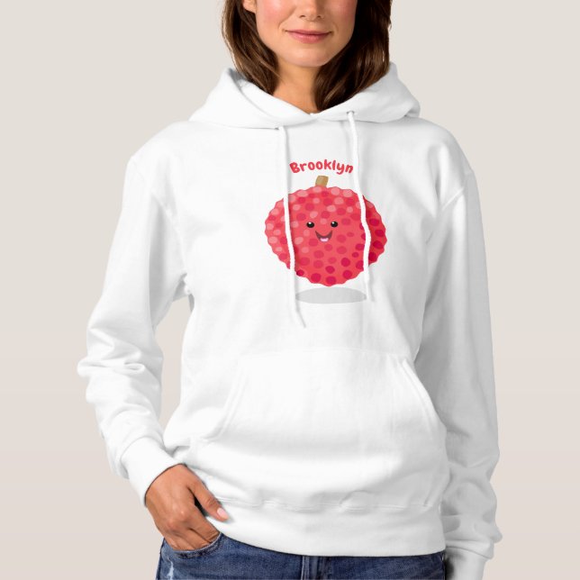 Sudadera Ilustracion de personalizado de linché rosado (Anverso)