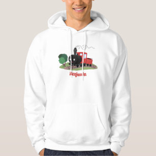 Sudadera Ilustracion de personalizado de locomotora de trac