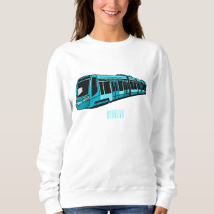 Sudadera Ilustracion de personalizado de locomotora eléctri