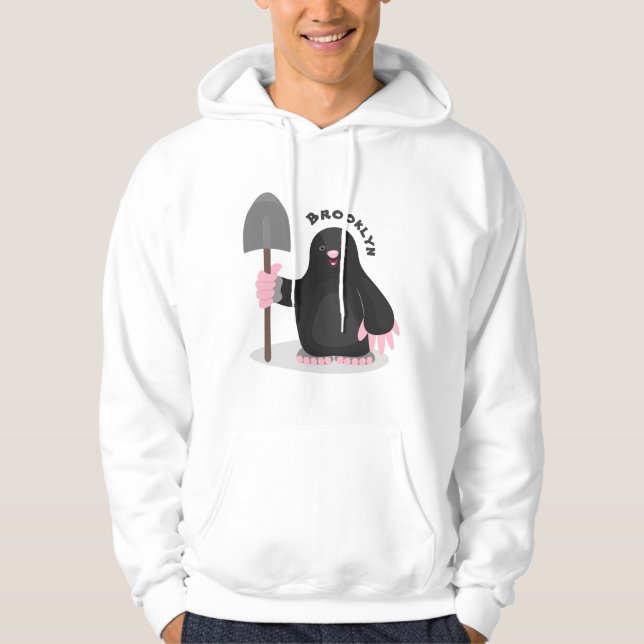 Sudadera Ilustracion de personalizado de lunar feliz (Anverso)