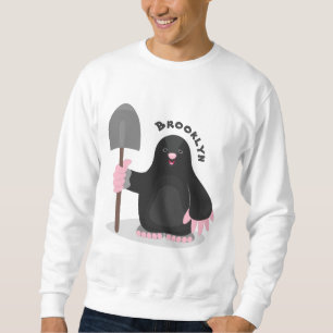 Sudadera Ilustracion de personalizado de lunar feliz