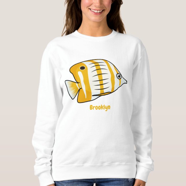 Sudadera Ilustracion de personalizado de mariposas (Anverso)