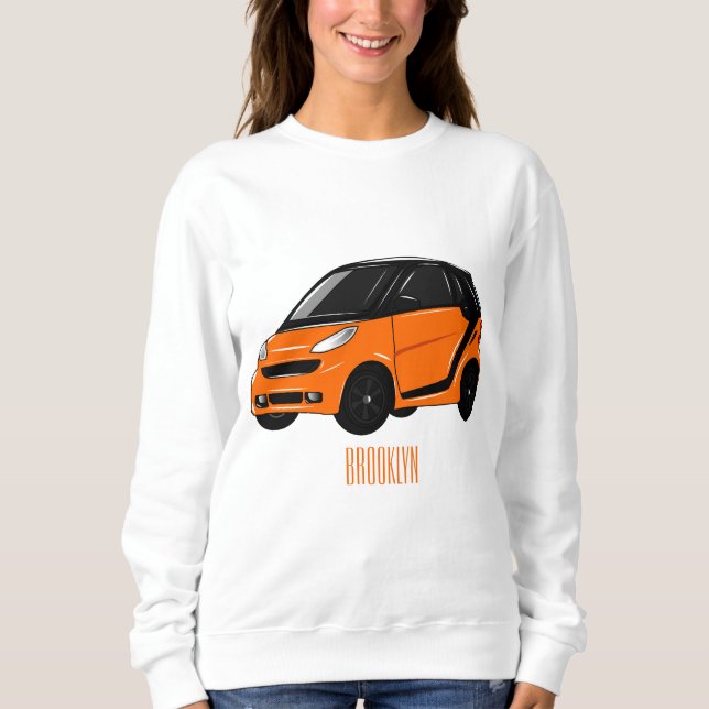 Sudadera Ilustracion de personalizado de micro coches (Anverso)