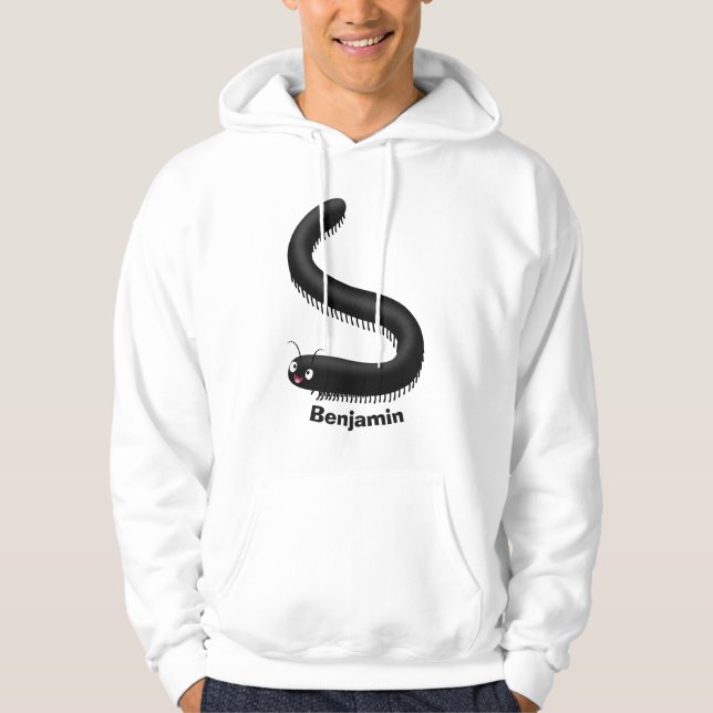Sudadera Ilustracion de personalizado de milipedo corto (Anverso)