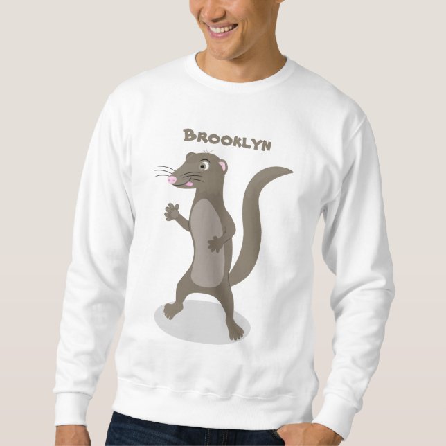 Sudadera Ilustracion de personalizado de mongosis suave (Anverso)