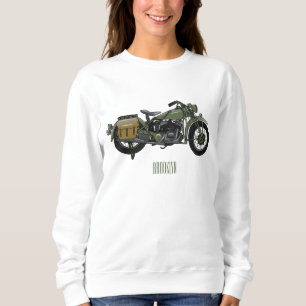 Sudadera Ilustracion de personalizado de motocicleta de cru