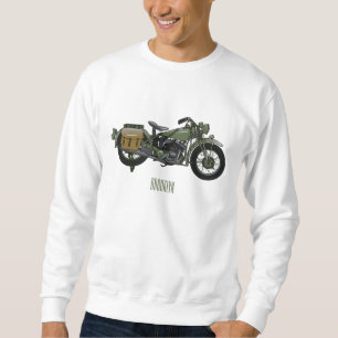 Sudadera Ilustracion de personalizado de motocicleta de cru
