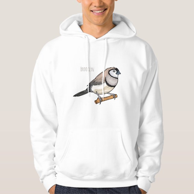 Sudadera Ilustracion de personalizado de pajarita de doble  (Anverso)