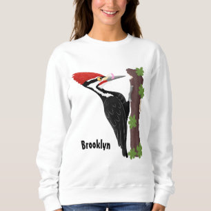 Sudadera Ilustracion de personalizado de pájaros carpintero