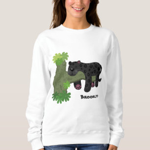 Sudadera Ilustracion de personalizado de pantera negra de j