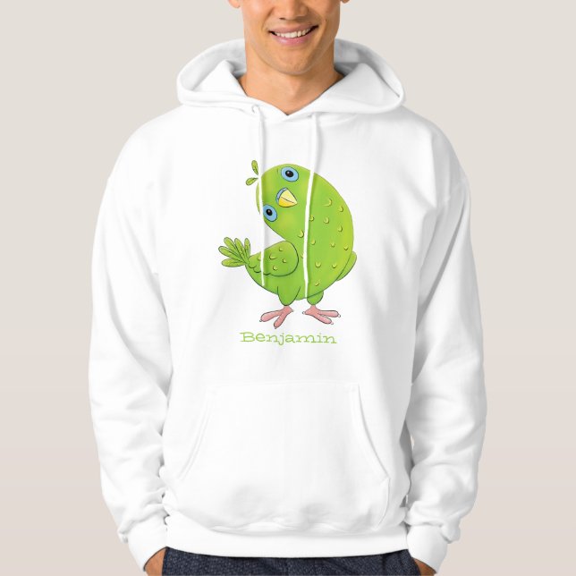 Sudadera Ilustracion de personalizado de paracaídas verde l (Anverso)