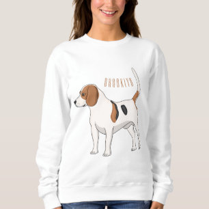 Sudadera Ilustracion de personalizado de perro Beagle